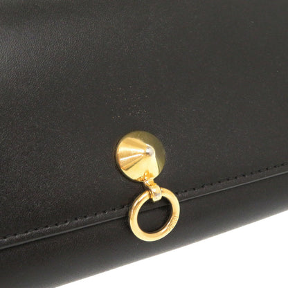 FENDI Long Wallet Purse 8M2051 leather black By The Way Continental