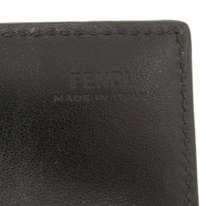 FENDI Long Wallet Purse 8M2051 leather black By The Way Continental