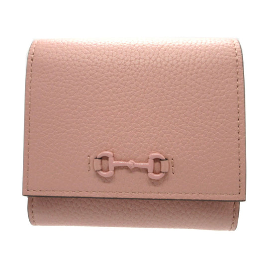 GUCCI Bifold Wallet 745981 leather pink Horsebit