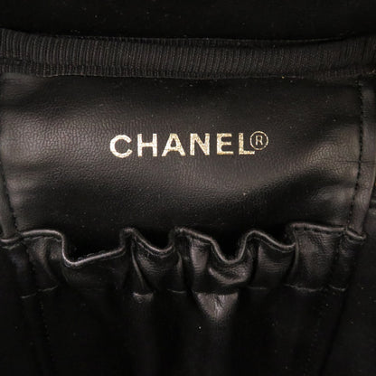 CHANEL Handbag Caviar skin black COCO Mark Vertical vanity bag Women Used Authentic