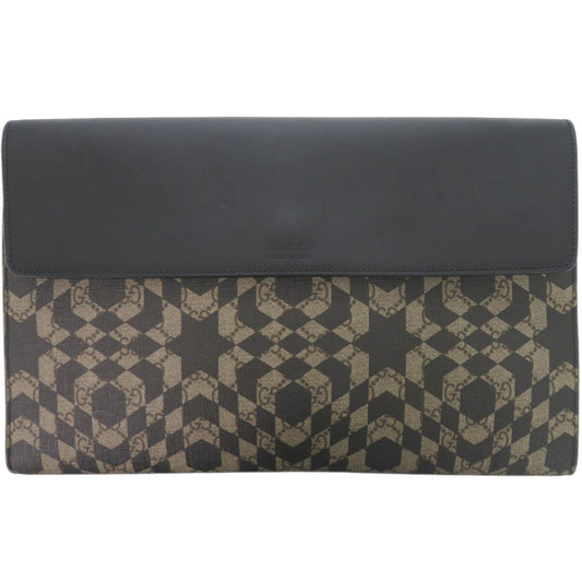 GUCCI Clutch bag 406725 PVC, Leather beige