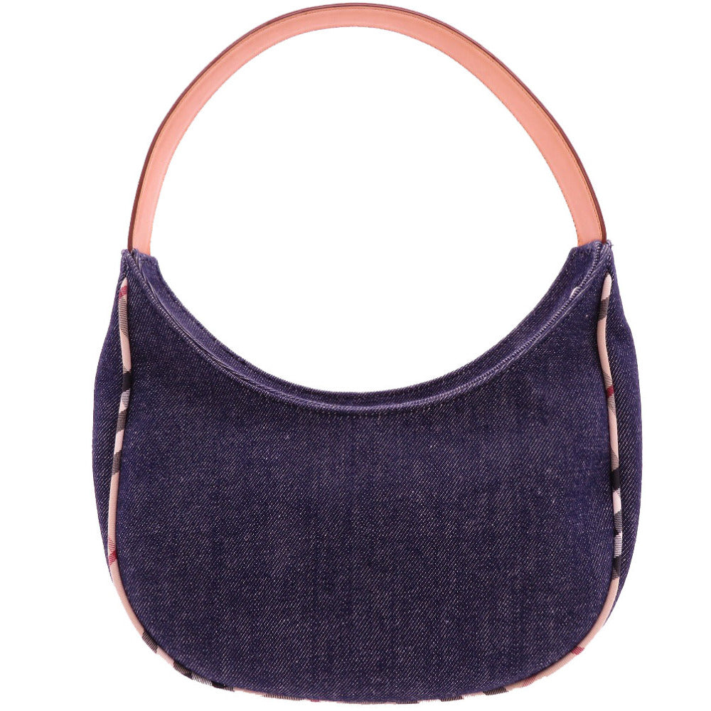 BURBERRY Shoulder Bag denim Navy Nova Check