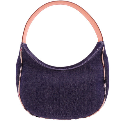 BURBERRY Shoulder Bag denim Navy Nova Check