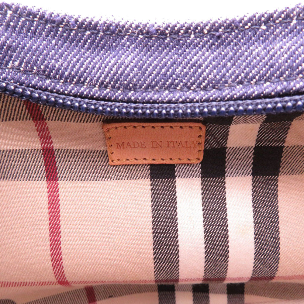 BURBERRY Shoulder Bag denim Navy Nova Check