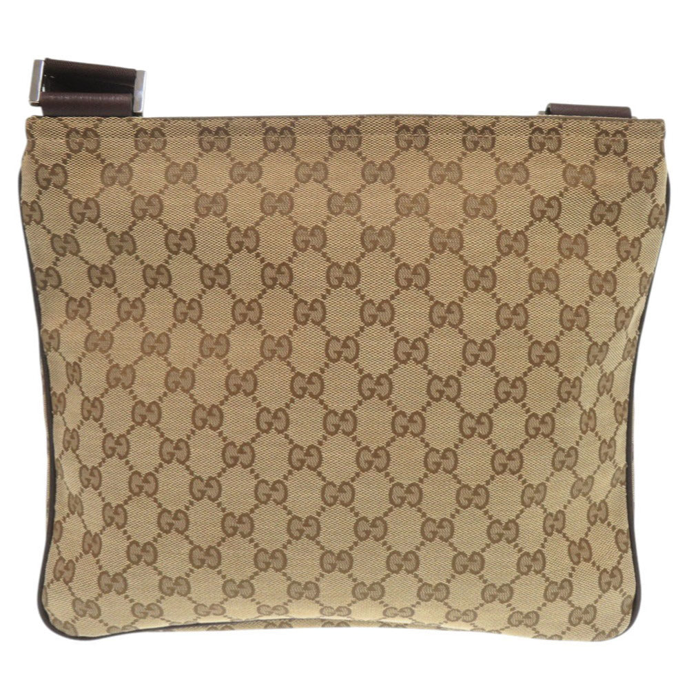 GUCCI Shoulder Bag 256100 GG canvas, leather beige