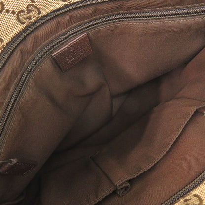 GUCCI Shoulder Bag 256100 GG canvas, leather beige