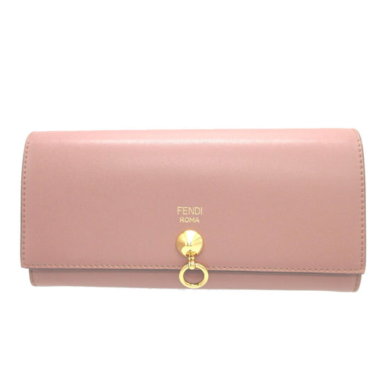 FENDI Long Wallet Purse 8M0251 leather pink By the way