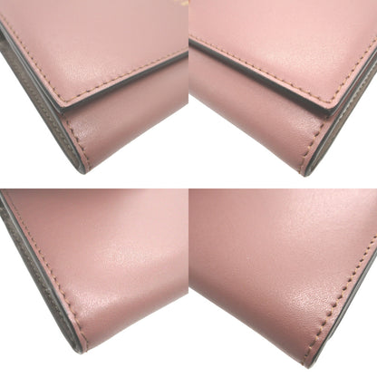 FENDI Long Wallet Purse 8M0251 leather pink By the way