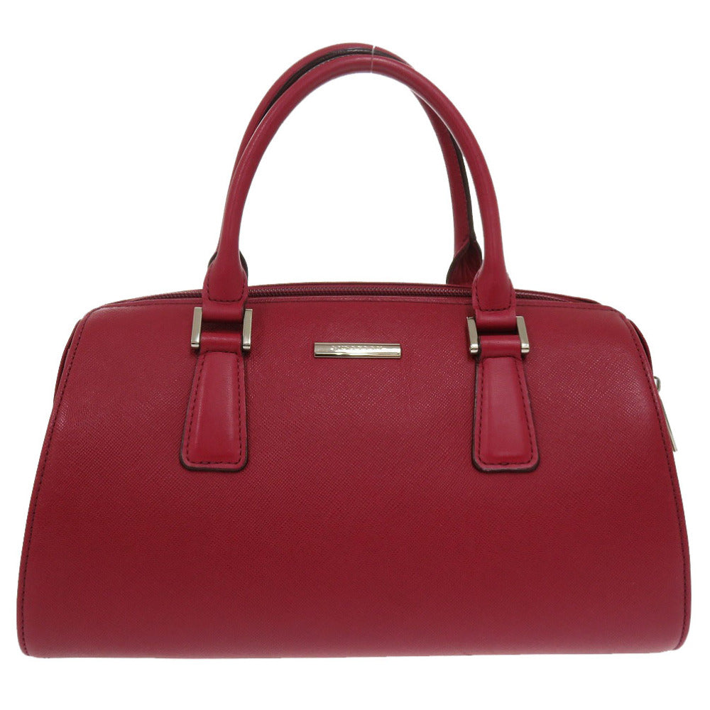 BURBERRY Handbag leather Red Nova Check