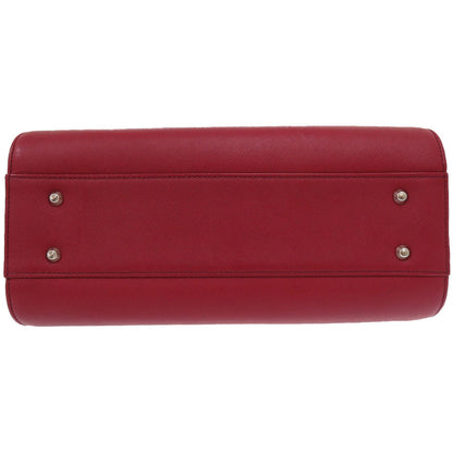 BURBERRY Handbag leather Red Nova Check