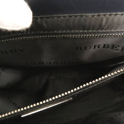BURBERRY Handbag Canvas, Leather gray