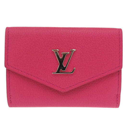 LOUIS VUITTON Tri-fold wallet M67860 leather pink Portefeuille Rock Mini