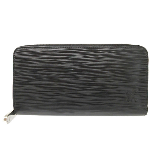 LOUIS VUITTON Long Wallet Purse M61857 Epi Leather Noir Epi Zippy wallet