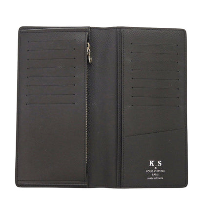 LOUIS VUITTON Long Wallet Purse M30501 Taiga Noir Portefeuille Plaza