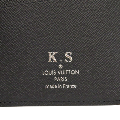 LOUIS VUITTON Long Wallet Purse M30501 Taiga Noir Portefeuille Plaza