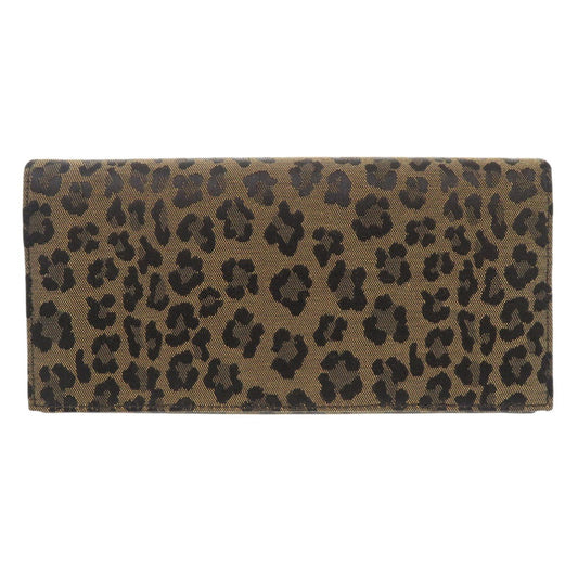 FENDI Long Wallet Purse 8M0000 Canvas, Leather beige