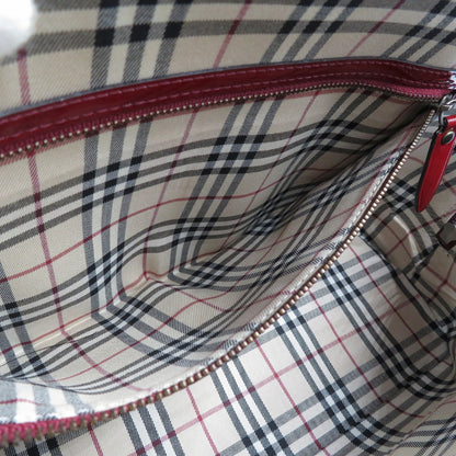 BURBERRY Tote Bag Patent leather Bordeaux