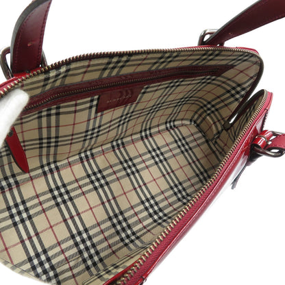 BURBERRY Tote Bag Patent leather Bordeaux