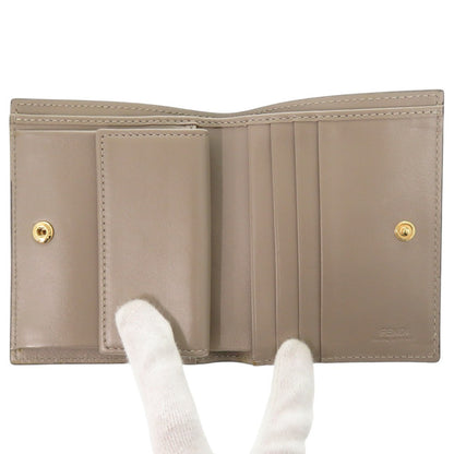 FENDI Bifold Wallet 8M0387 leather beige Ehuise Fendi
