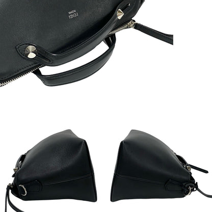 FENDI Shoulder Bag leather black By the way medium