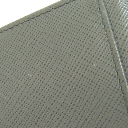 PRADA Card Case Safiano gray Fiocco