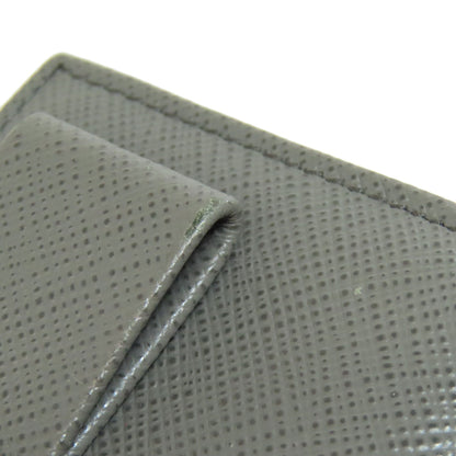 PRADA Card Case Safiano gray Fiocco