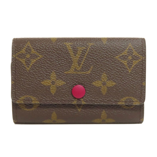 LOUIS VUITTON Key case Key holder  M60701 Monogram canvas Brown Multicles6