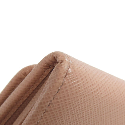 PRADA Long Wallet Purse leather beige Safiano logo