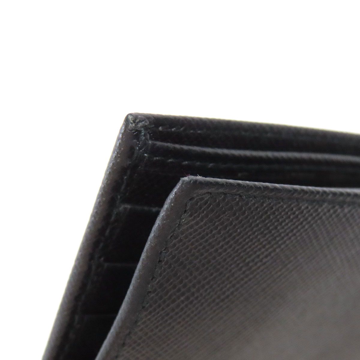 PRADA Bifold Wallet Safiano black logo