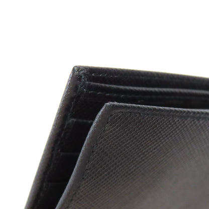 PRADA Bifold Wallet Safiano black logo