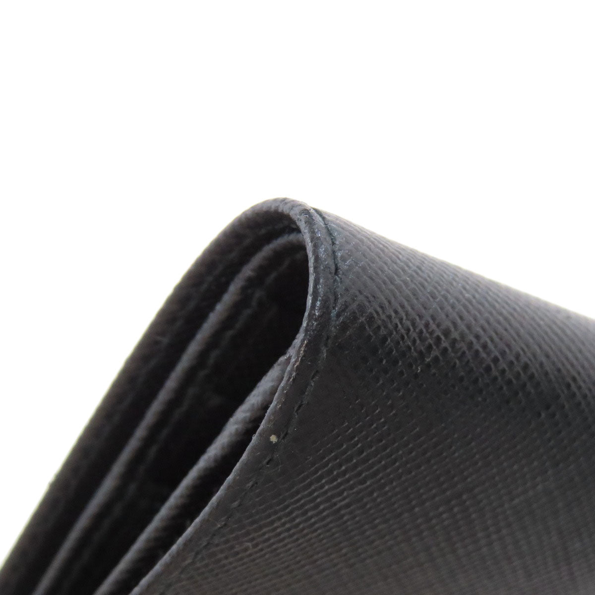 PRADA Bifold Wallet Safiano black logo