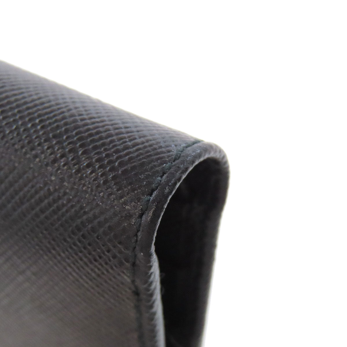 PRADA Bifold Wallet Safiano black logo