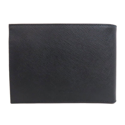 PRADA Bifold Wallet Safiano black logo