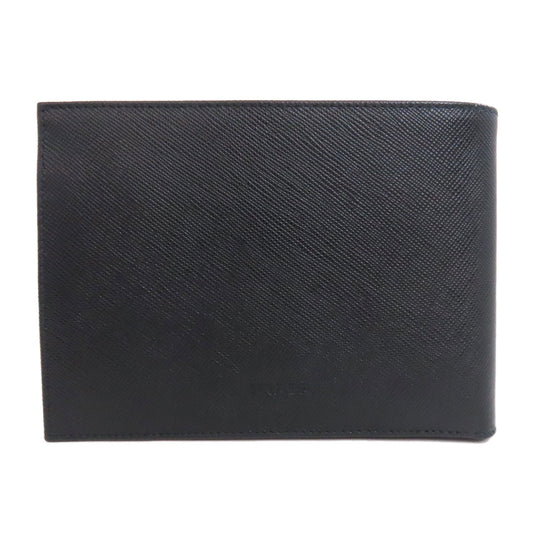 PRADA Bifold Wallet Safiano black logo