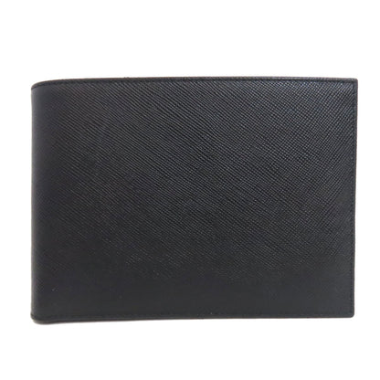 PRADA Bifold Wallet Safiano black logo