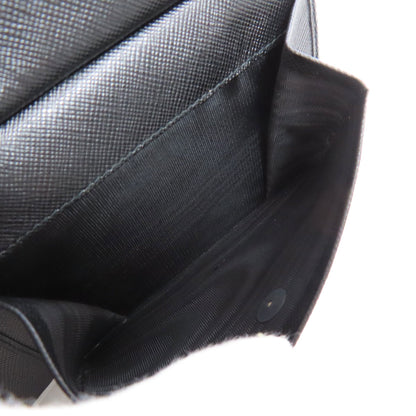 PRADA Bifold Wallet Safiano black logo