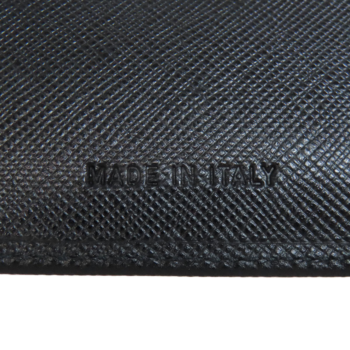 PRADA Bifold Wallet Safiano black logo