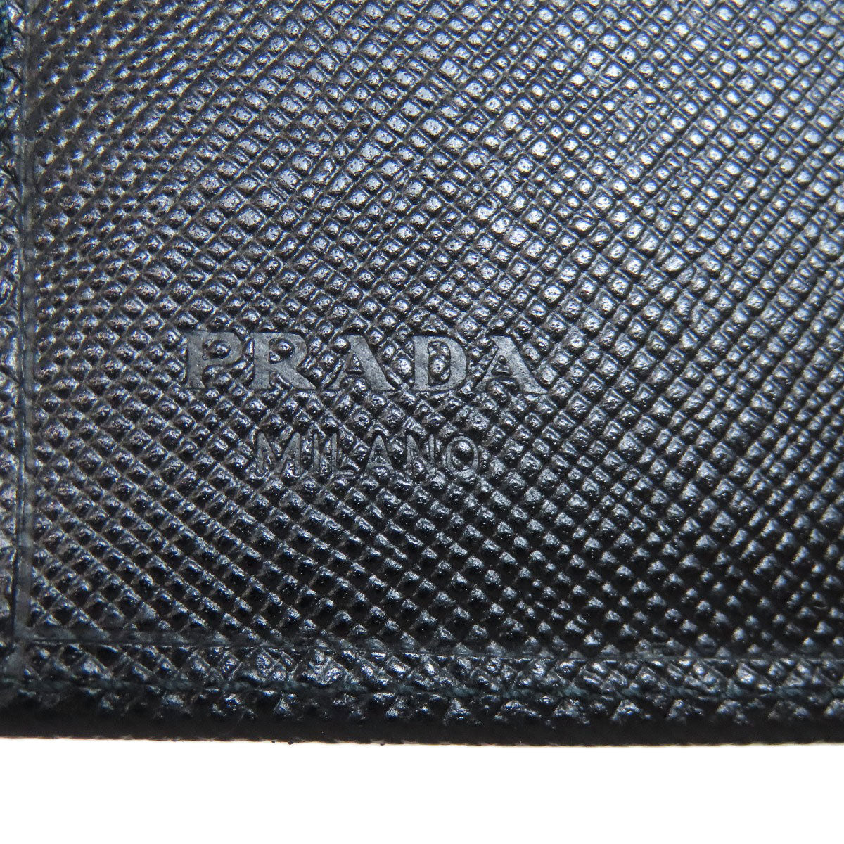 PRADA Bifold Wallet Safiano black logo