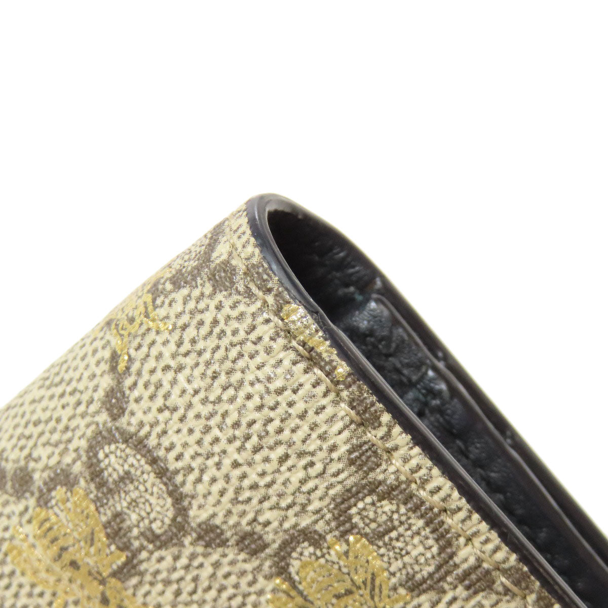 GUCCI Bifold Wallet 508757 PVC Brown GG Supreme B