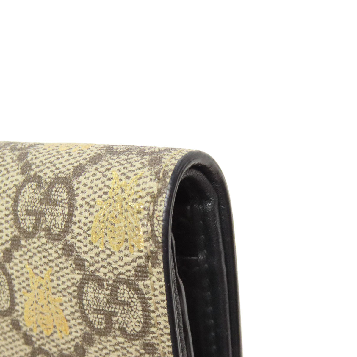 GUCCI Bifold Wallet 508757 PVC Brown GG Supreme B