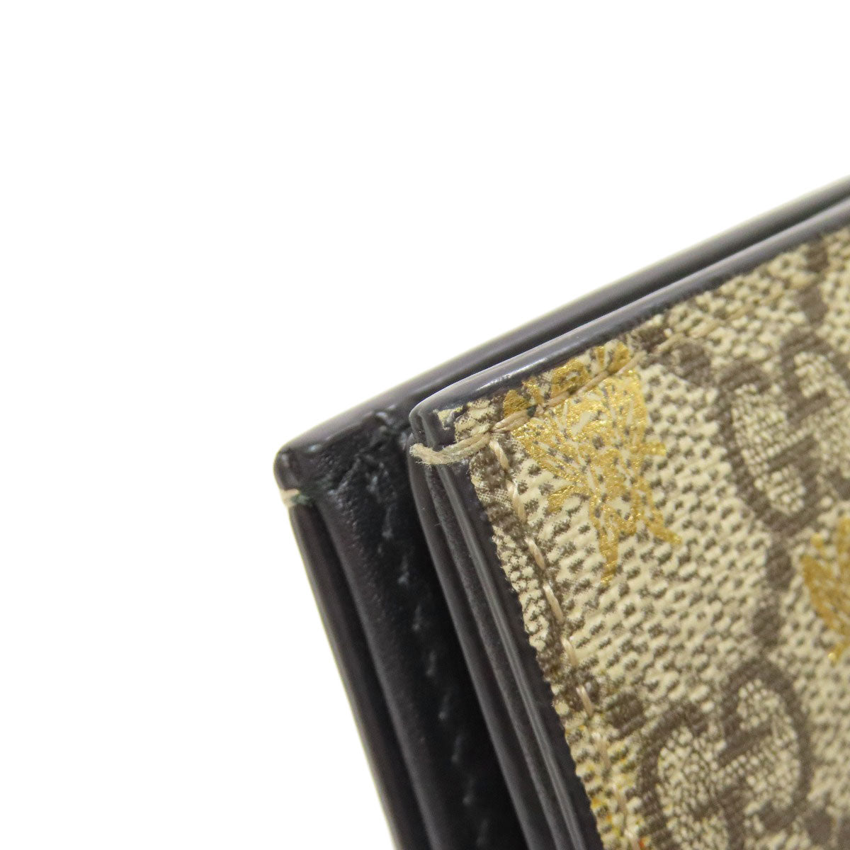 GUCCI Bifold Wallet 508757 PVC Brown GG Supreme B