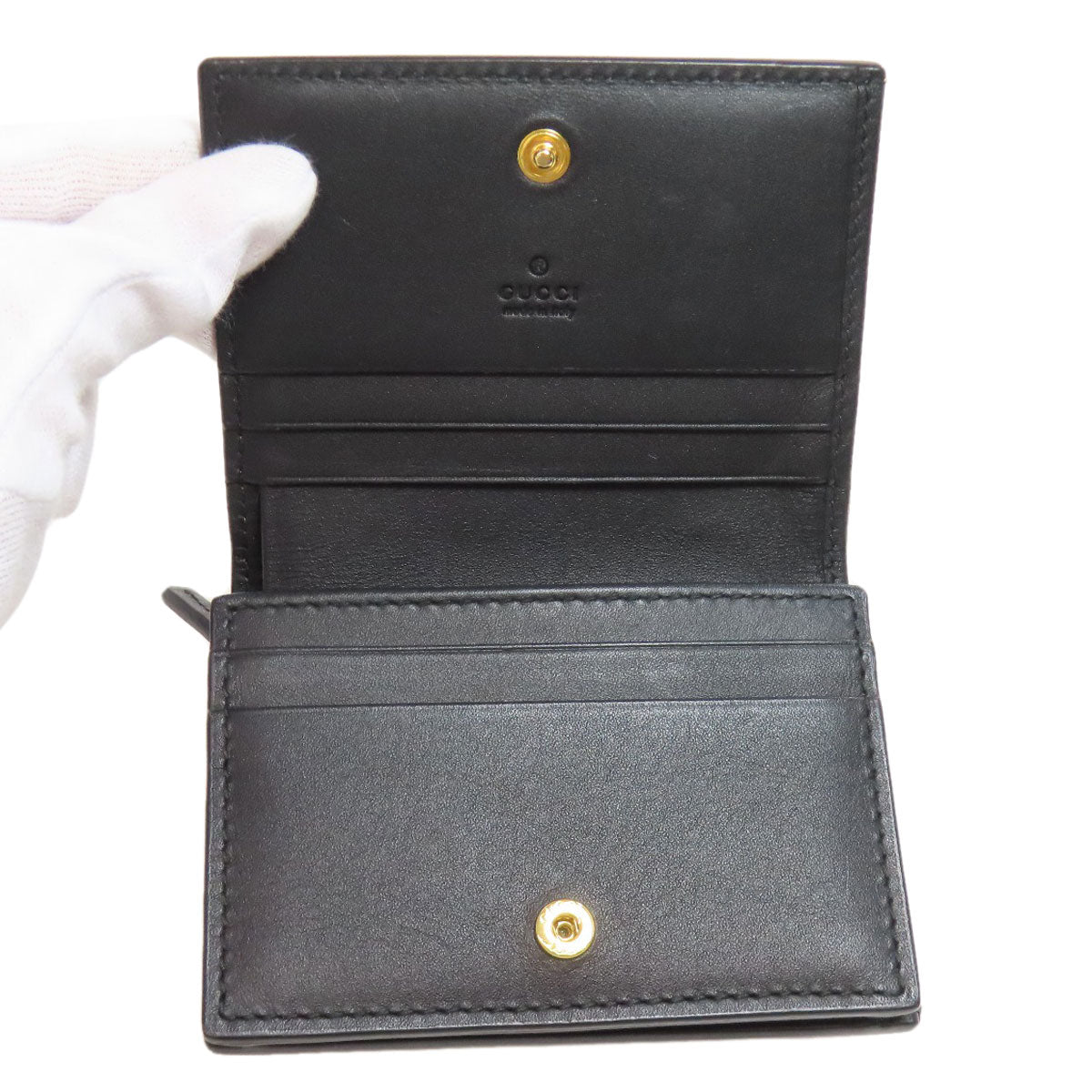 GUCCI Bifold Wallet 508757 PVC Brown GG Supreme B