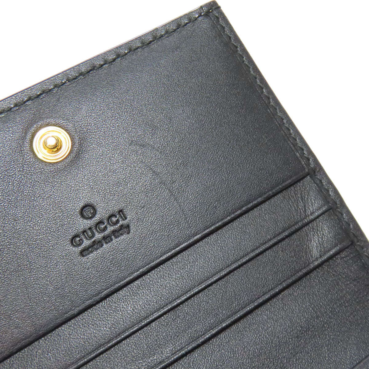GUCCI Bifold Wallet 508757 PVC Brown GG Supreme B