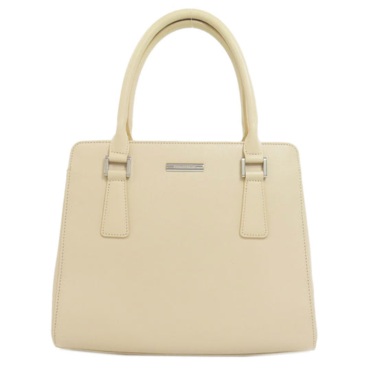 BURBERRY Handbag PVC beige logo