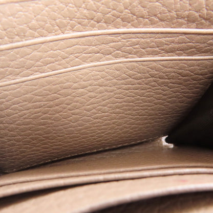 GUCCI Bifold Wallet 593587 leather beige Double G GG Marmont Medium Wallet