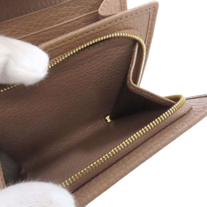 GUCCI Bifold Wallet 593587 leather beige Double G GG Marmont Medium Wallet