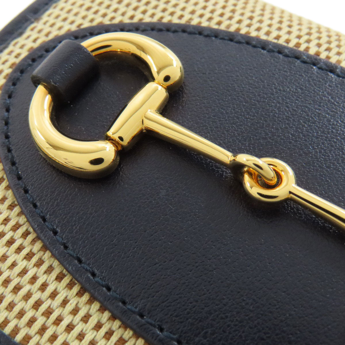 GUCCI Bifold Wallet 621887 canvas beige Horsebit