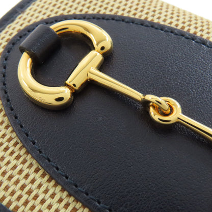 GUCCI Bifold Wallet 621887 canvas beige Horsebit