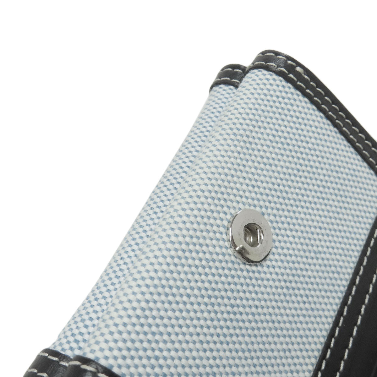 BURBERRY Bifold Wallet canvas blue logo