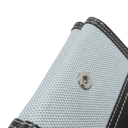 BURBERRY Bifold Wallet canvas blue logo